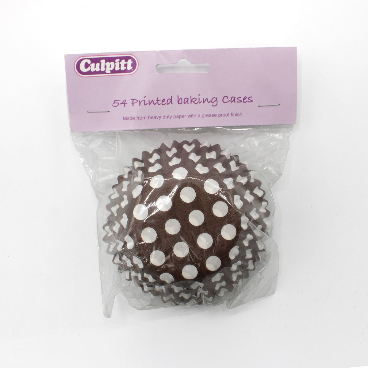 Culpitt Brown & White Polka Dot Cupcake Cases x 54