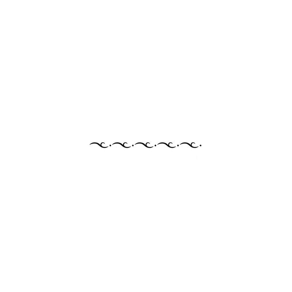 PME S & C scroll border design icing stencil