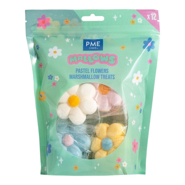 PME Pastel Flowers Marshmallows Pack of 12