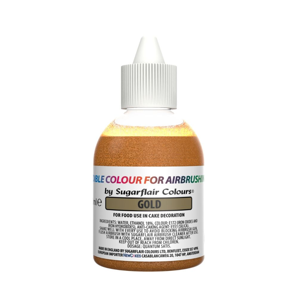 Sugarflair Gold - Airbrush Colour 60ml