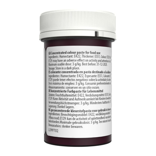 Sugarflair Red Blossom - Spectral Paste Concentrate Food Colouring 25g