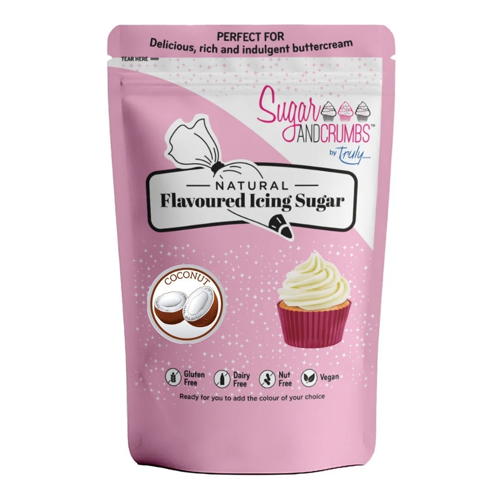 Sugar & Crumbs Coconut - Natural Flavoured Icing Sugar 500g