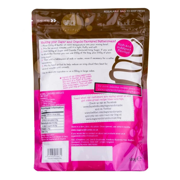 Sugar & Crumbs Chocolate Honeycomb Icing Sugar 500g