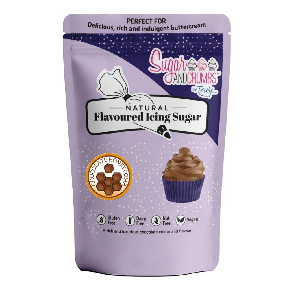 Sugar & Crumbs Chocolate Honeycomb - Natural Flavoured Icing Sugar 500g