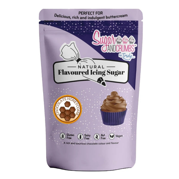 Sugar & Crumbs Chocolate Honeycomb - Natural Flavoured Icing Sugar 500g