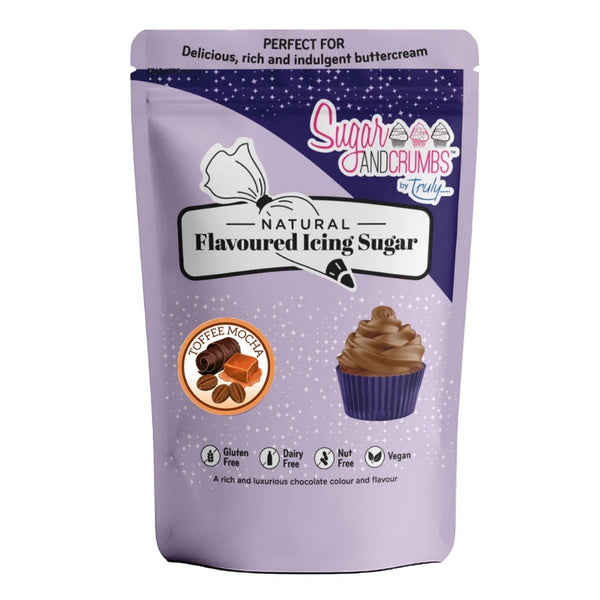 Sugar & Crumbs Toffee Mocha - Natural Flavoured Icing Sugar 500g