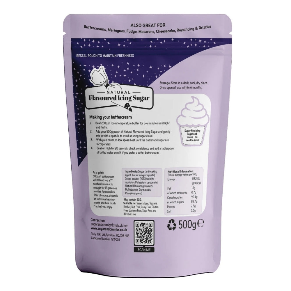 Sugar & Crumbs Toffee Mocha - Natural Flavoured Icing Sugar 500g