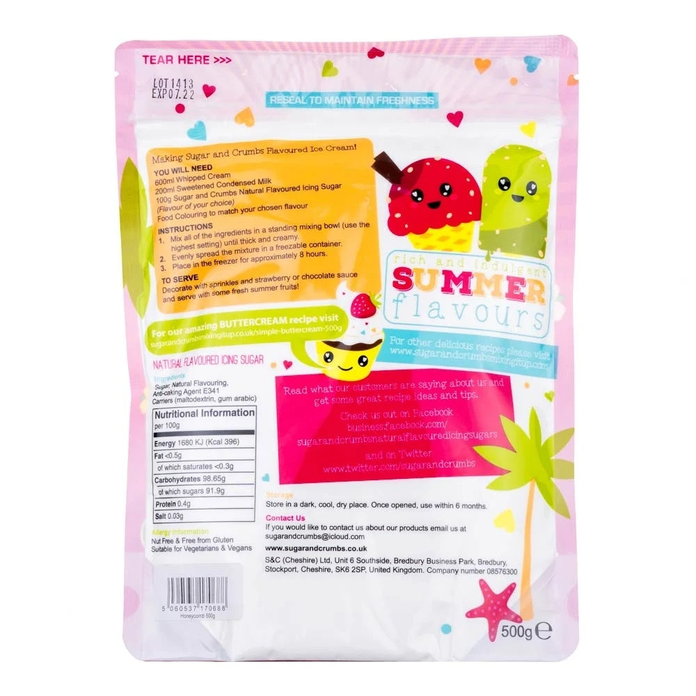 Sugar & Crumbs Honeycomb Icing Sugar 500g