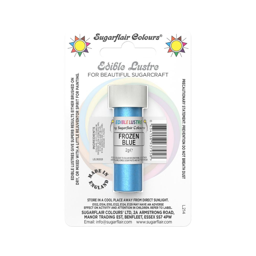 Sugarflair Frozen Blue - Edible Lustre Dust 2g