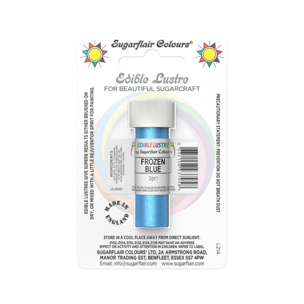 Sugarflair Frozen Blue - Edible Lustre Dust 2g