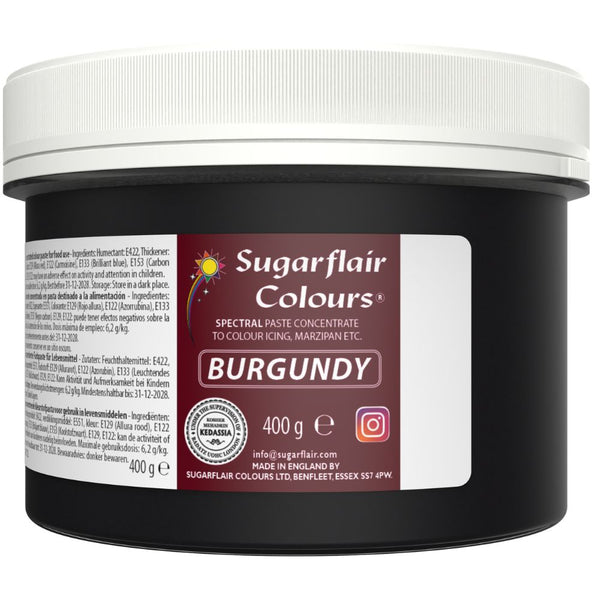 Sugarflair Burgundy - Spectral Paste Concentrate Food Colouring