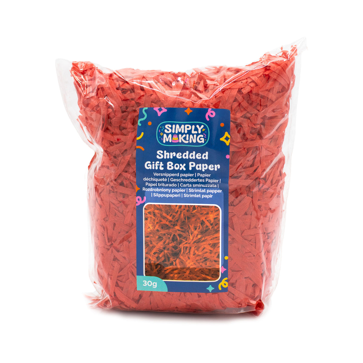 Simply Making Red - Shredded Gift Box Paper 30g