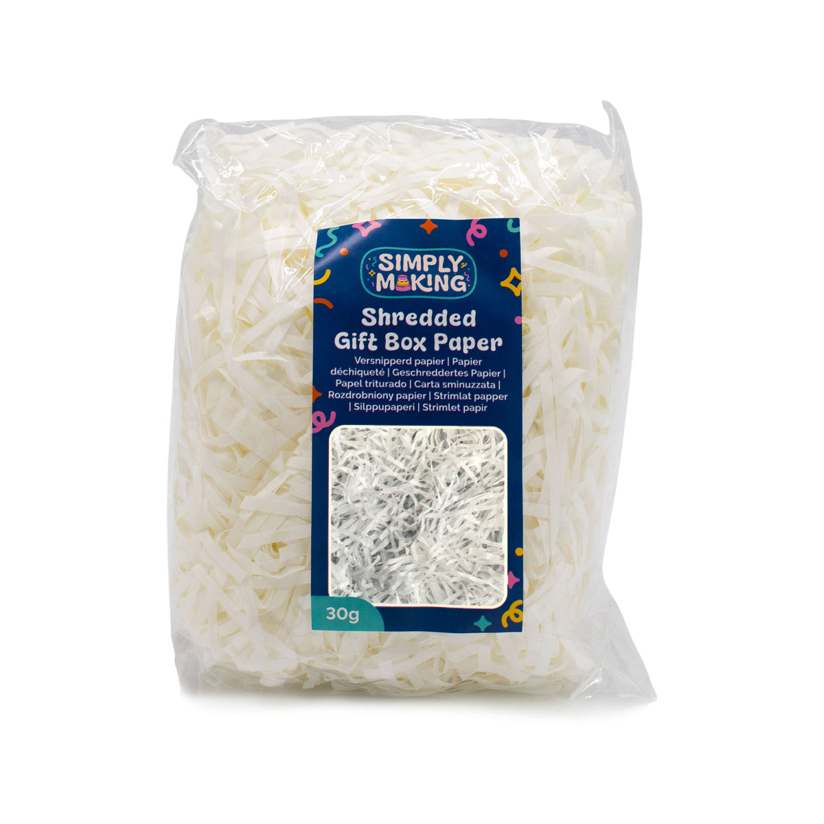 Simply Making White - Shredded Gift Box Paper 30g