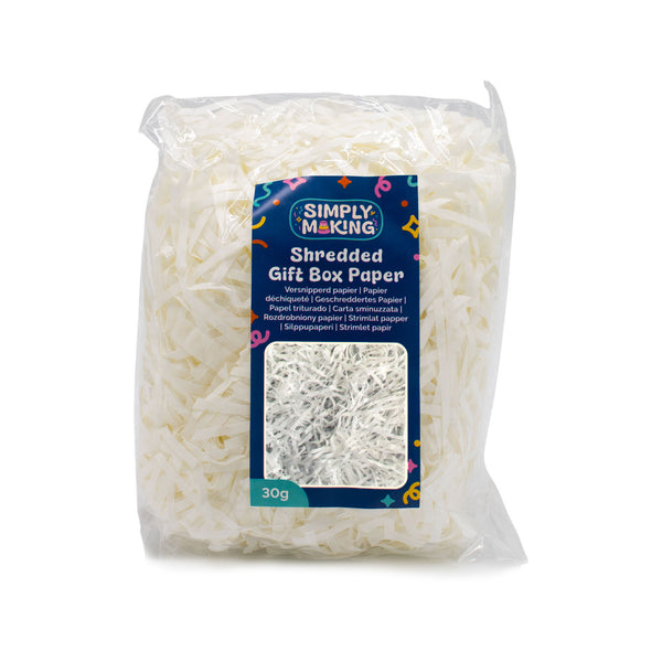 Simply Making White - Shredded Gift Box Paper 30g