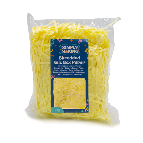 Simply Making Pastel Yellow - Shredded Gift Box Paper 30g