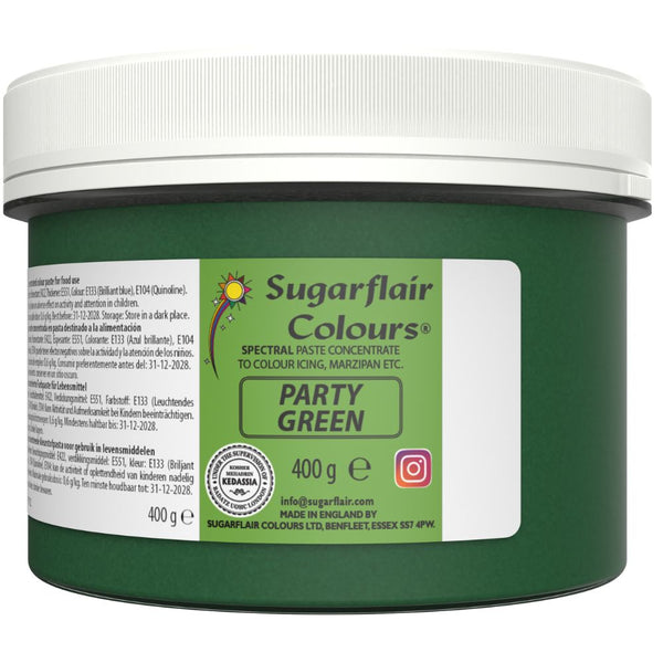 Sugarflair Party Green - Spectral Paste Concentrate Food Colouring