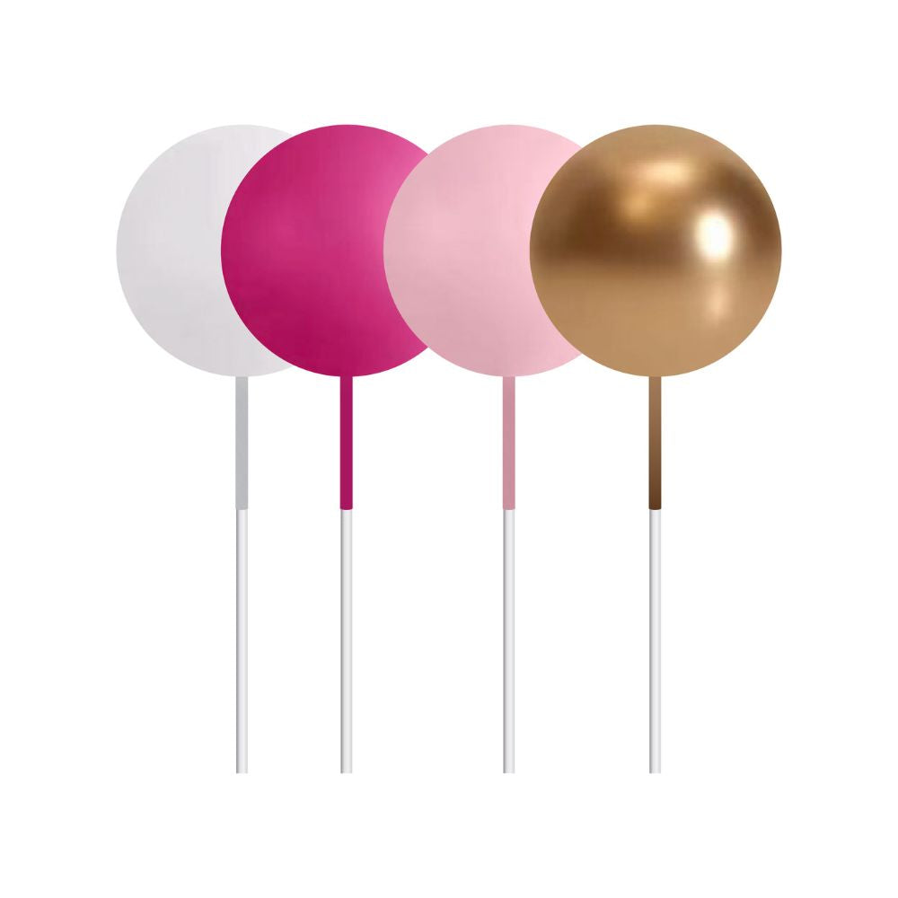 Simply Making Hot Pink Ombre & Gold Decorative Ball Set