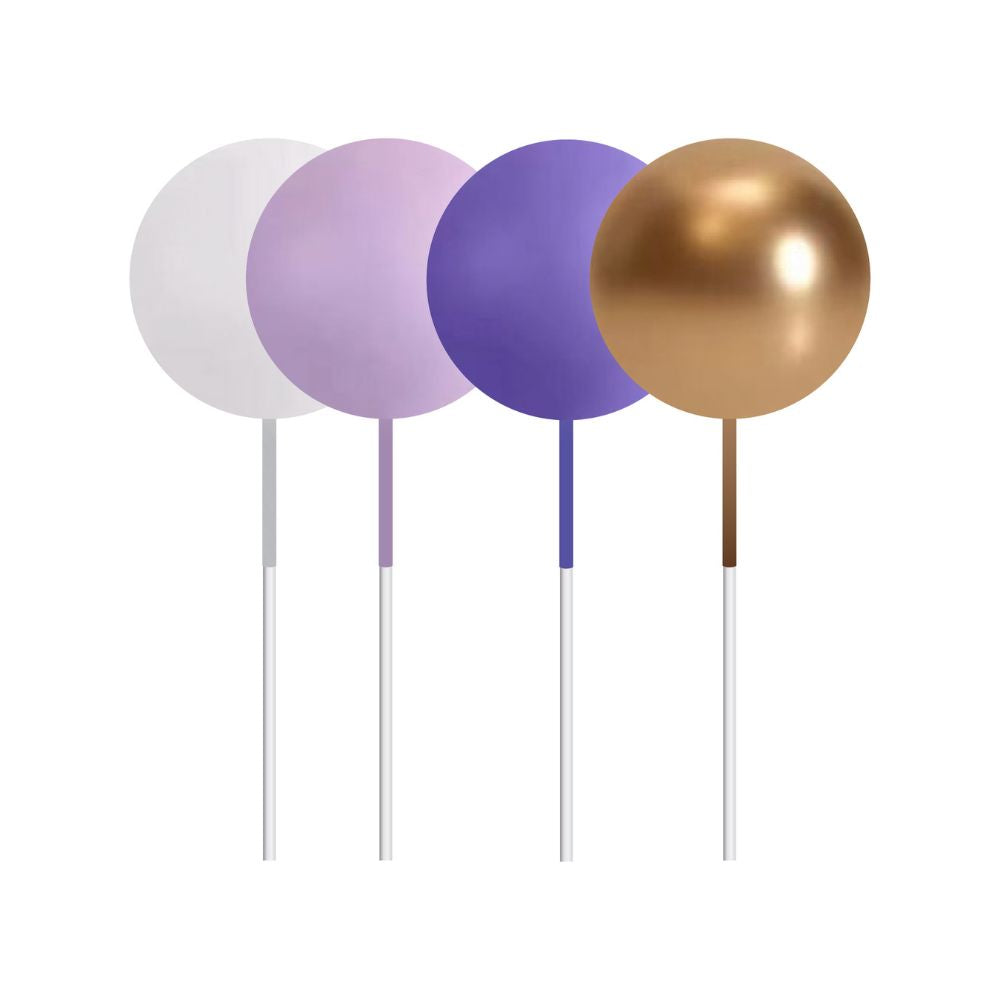Simply Making Purple Ombre & Gold Decorative Ball Set