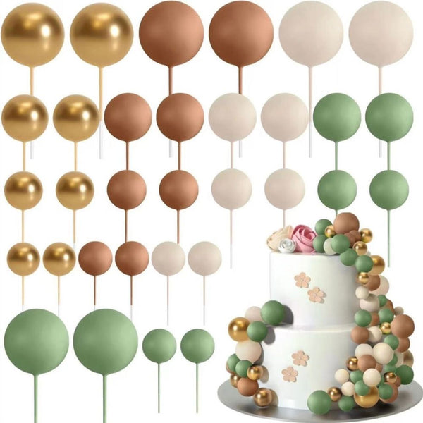Simply Making Earthy Tones & Gold Decorative Ball Set