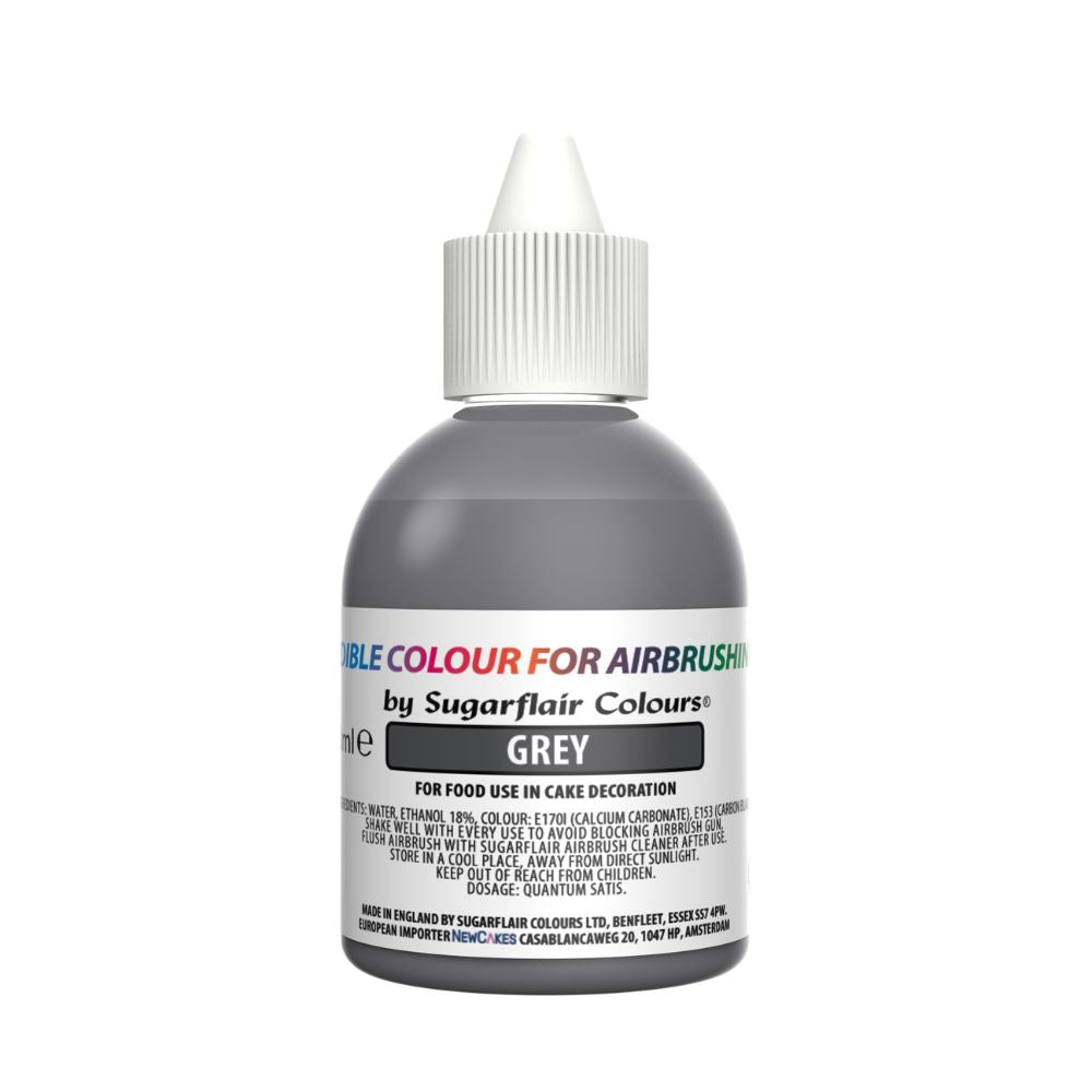 Sugarflair Grey - Airbrush Colour 60ml