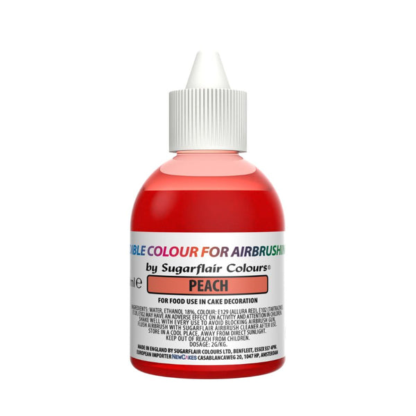 Sugarflair Peach - Airbrush Colour 60ml