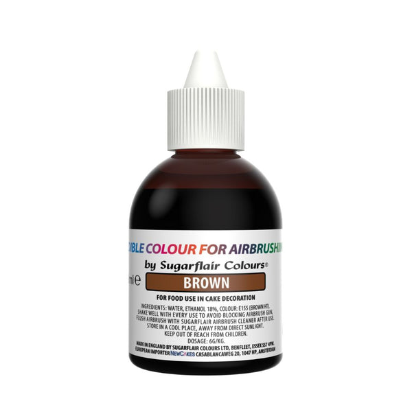 Sugarflair Brown - Airbrush Colour 60ml