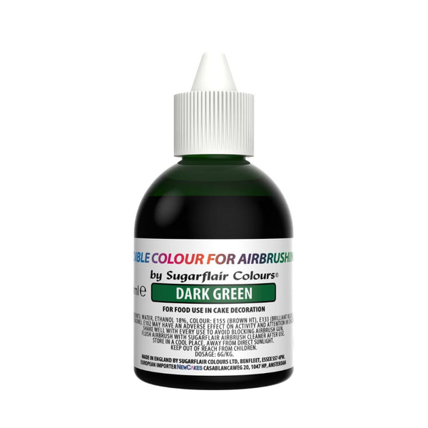 Sugarflair Dark Green - Airbrush Colour 60ml