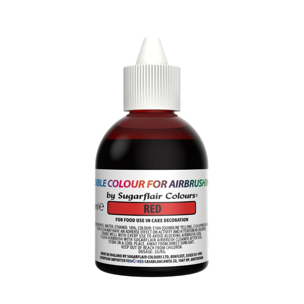 Sugarflair Red - Airbrush Colour 60ml