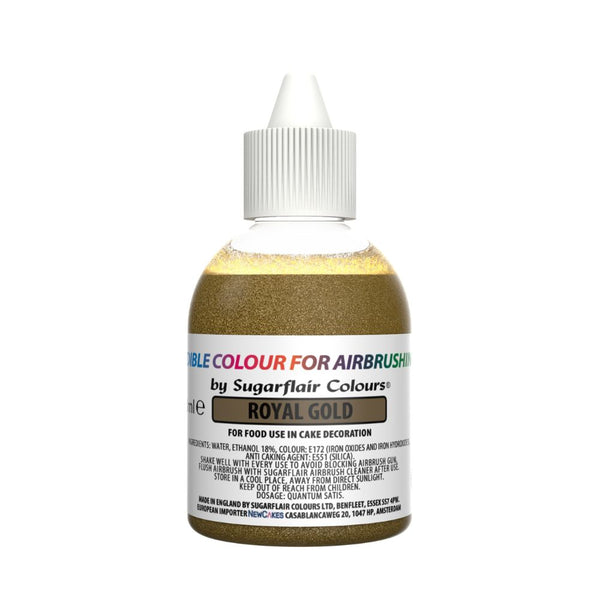 Sugarflair Royal Gold - Airbrush Colour 60ml