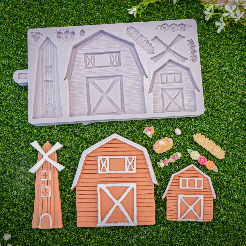 Karen Davies Meadow Barn Silicone Mould