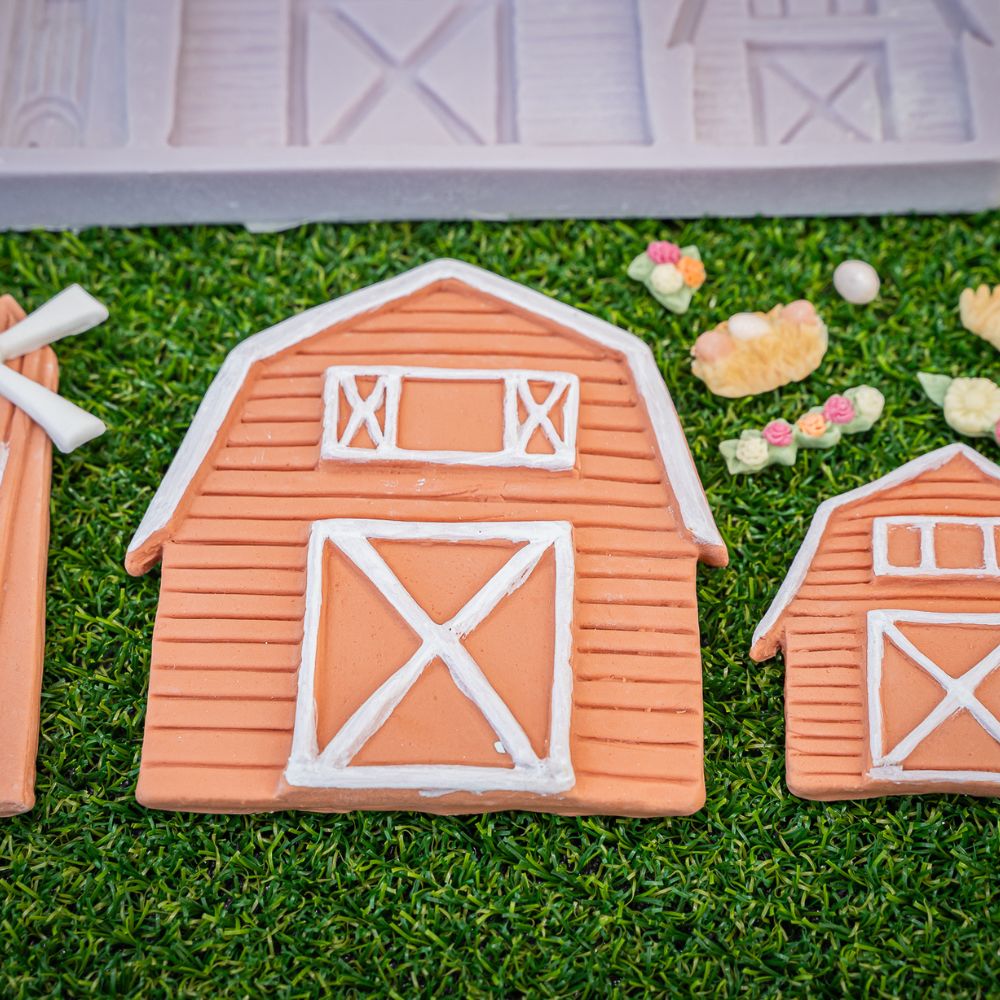 Karen Davies Meadow Barn Silicone Mould
