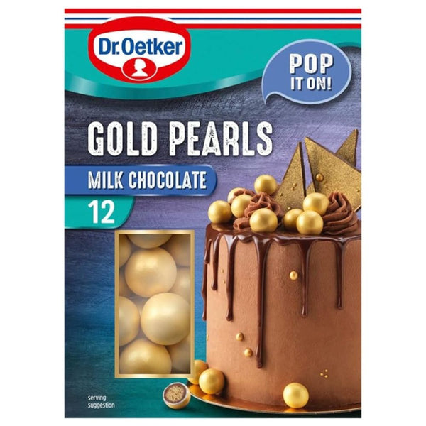 Dr. Oetker Milk Chocolate Gold Pearls 36g