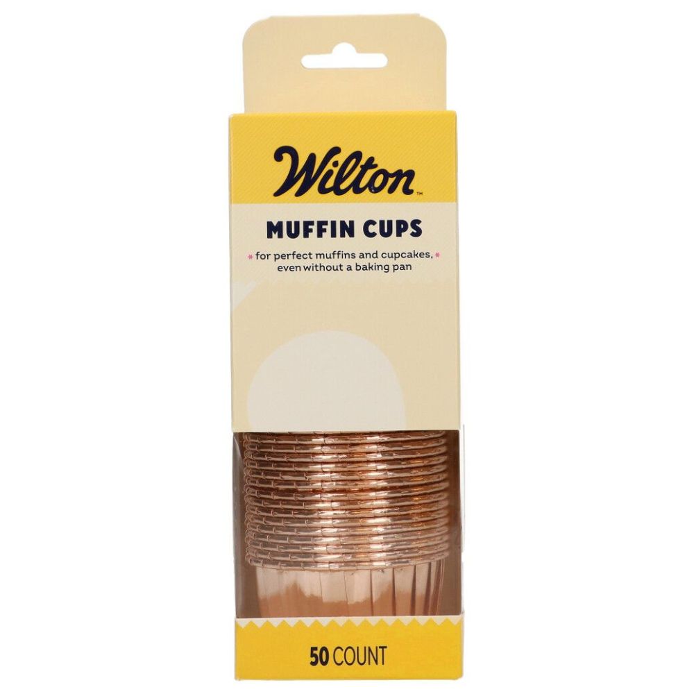 Wilton Vintage Gold Muffin Cups x 50
