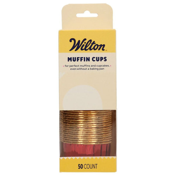 Wilton Shiny Red Muffin Cups x 50