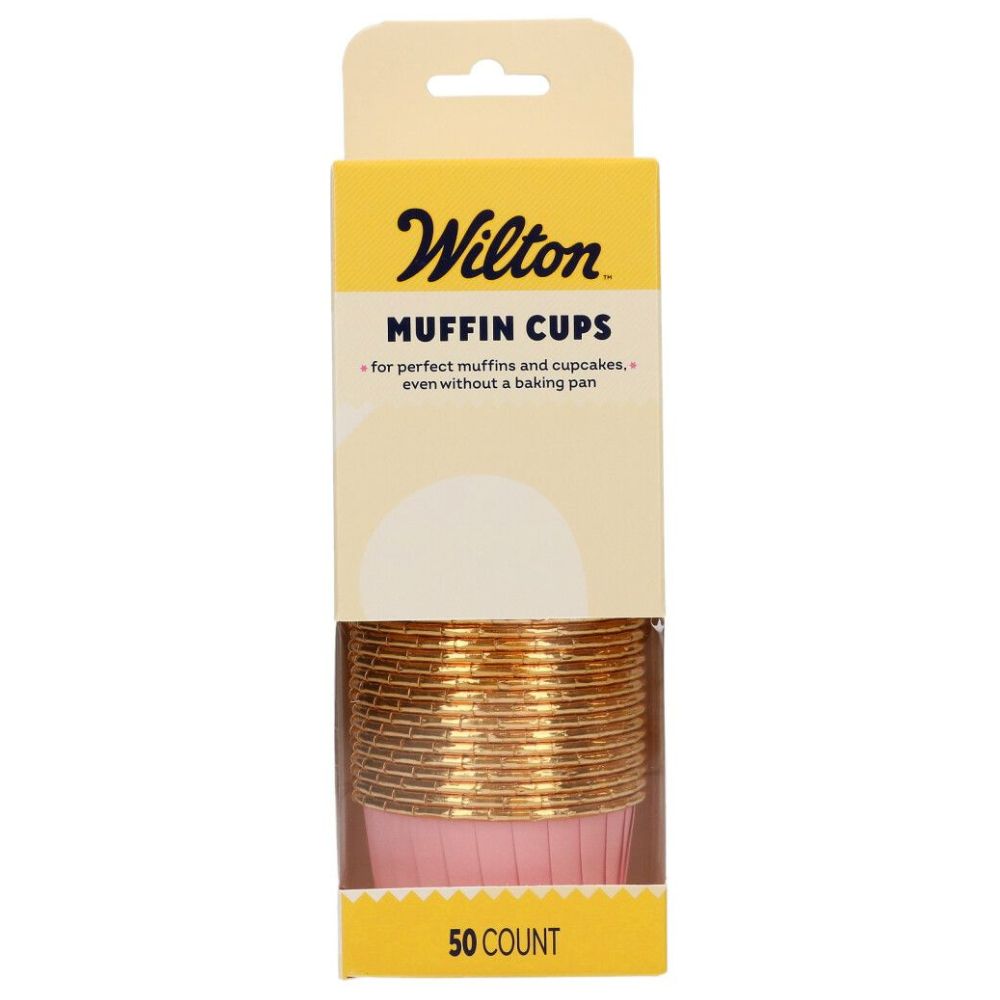 Wilton Baby Pink Muffin Cups x 50
