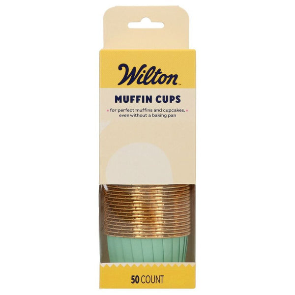 Wilton Aqua Muffin Cups x 50