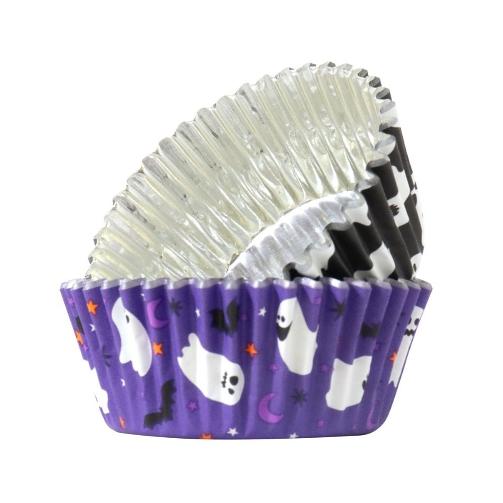 PME Spooky Ghosts Halloween Foil-Lined Cupcake Cases x 60