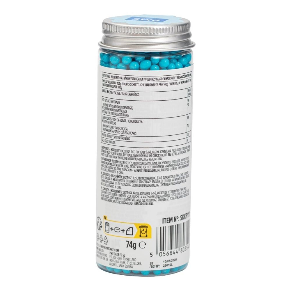PME 4mm Baby Blue Pearl Sprinkles 74g