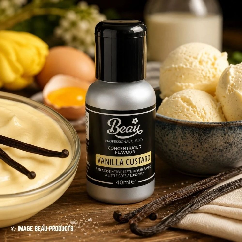 Beau Products Vanilla Custard Food Flavouring 40ml