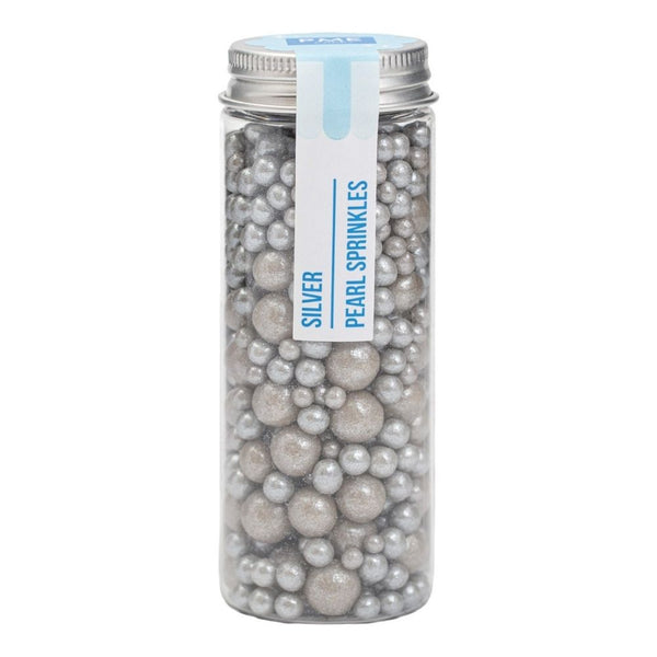 PME Mixed Sizes Silver Pearl Sprinkles 76g