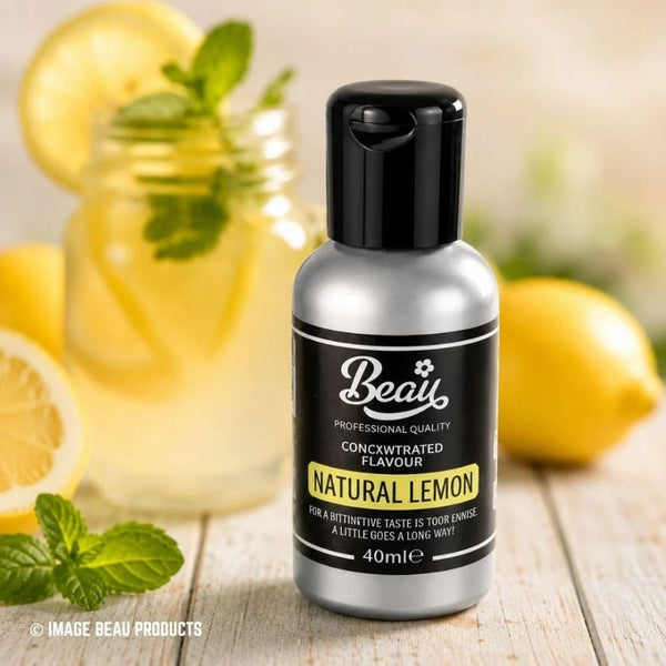 Beau Products Natural Lemon Food Flavouring 40ml