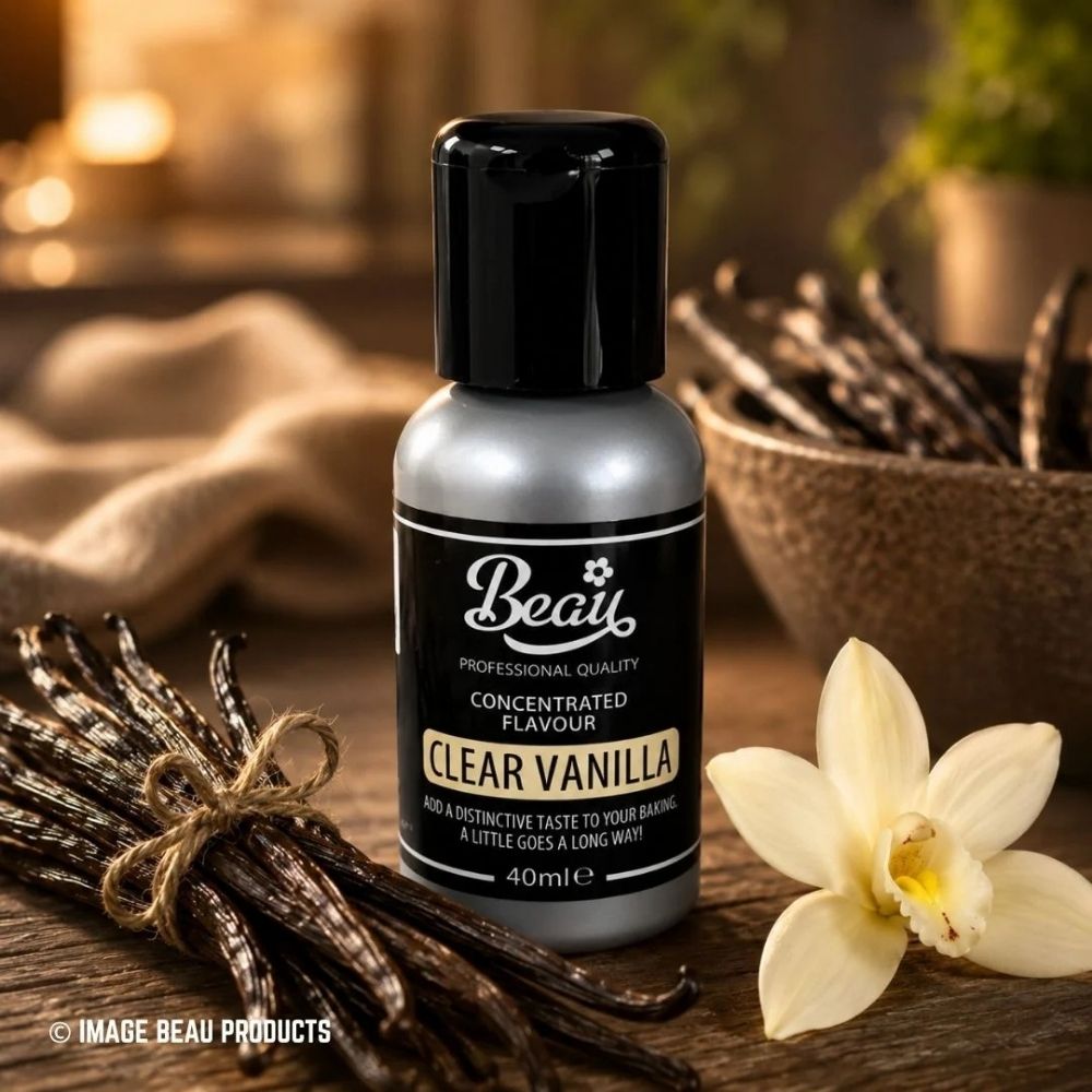 Beau Products Clear Vanilla Food Flavouring 40ml