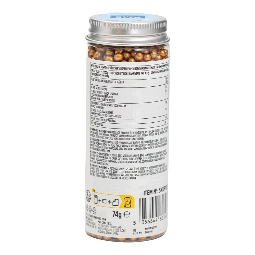 PME Gold Pearl Sprinkles