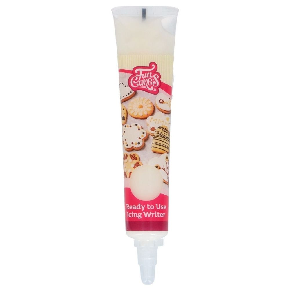 FunCakes White Choco Flavour - Ready to Use Icing Writer 25g