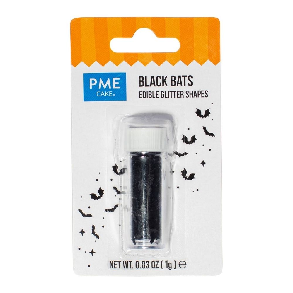 PME Bat Edible Glitter Shapes 1g