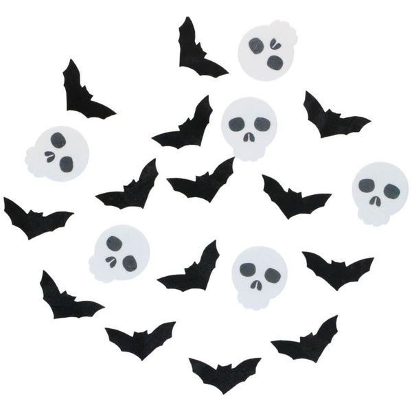 Wilton Bat & Skull Edible Wafer Decorations Set of 18
