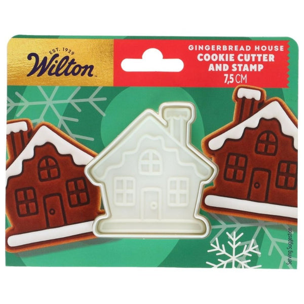 Wilton Gingerbread House Cookie Cutter With Stamp 7.5cm