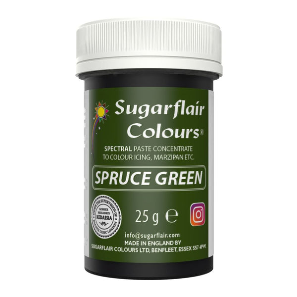 Sugarflair Spruce Green - Spectral Paste Concentrate Food Colouring 25g