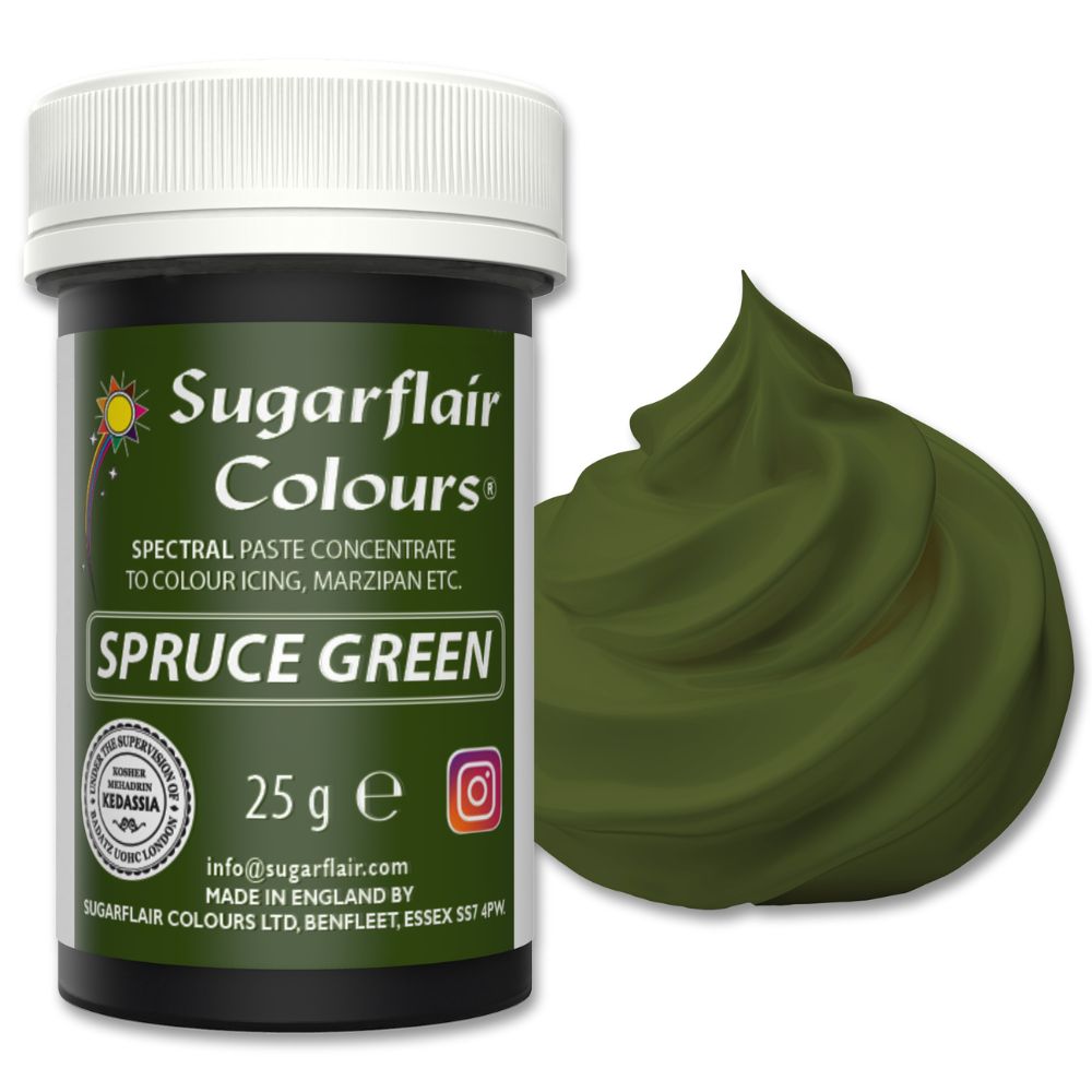 Sugarflair Spruce Green - Spectral Paste Concentrate Food Colouring 25g