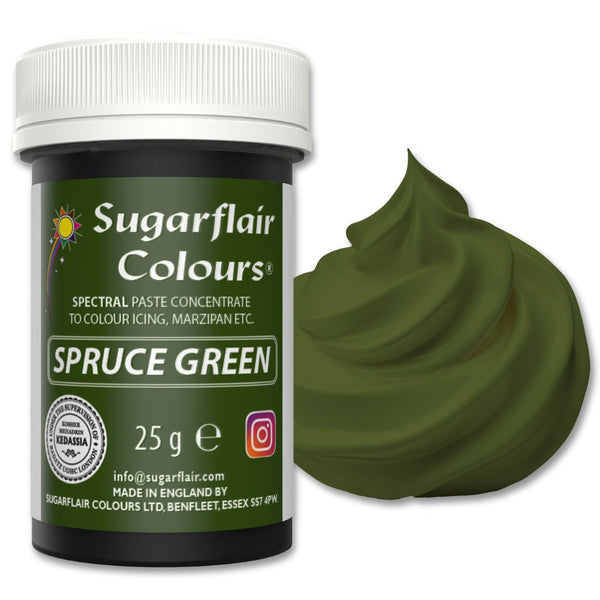 Sugarflair Spruce Green - Spectral Paste Concentrate Food Colouring 25g